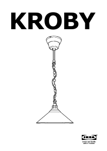 Brugsanvisning IKEA KROBY (Ceiling) Lampe