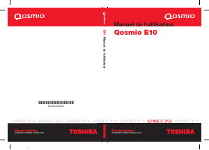 Mode d’emploi Toshiba Qosmio QE10 Ordinateur portable