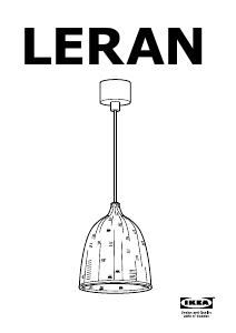 Brugsanvisning IKEA LERAN Lampe