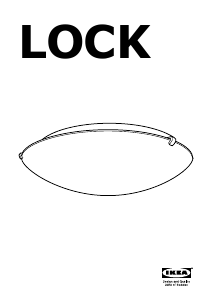 Priručnik IKEA LOCK Svjetiljka