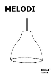 Manual de uso IKEA MELODI Lámpara