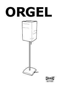 Manuale IKEA ORGEL Lampada