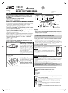 Manual de uso JVC KS-AX3101D Amplificador para coche