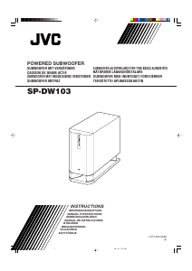 Mode d’emploi JVC SP-DW103 Caisson de basses