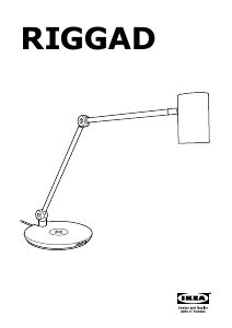 Manual IKEA RIGGAD Lampă