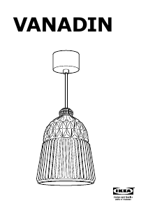 Manual IKEA VANADIN Lampă