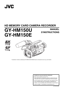 Mode d’emploi JVC GY-HM150E Caméscope