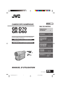 Mode d’emploi JVC GR-D60 Caméscope
