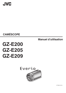 Mode d’emploi JVC GZ-E200BEU Everio Caméscope