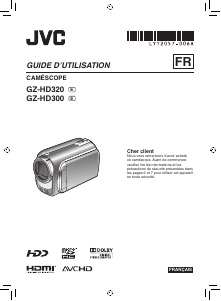 Mode d’emploi JVC GZ-HD300REU Caméscope