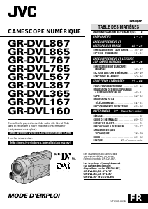 Mode d’emploi JVC GR-DVL767 Caméscope