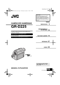 Mode d’emploi JVC GR-D225 Caméscope