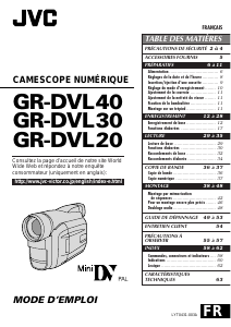 Mode d’emploi JVC GR-DVL40 Caméscope