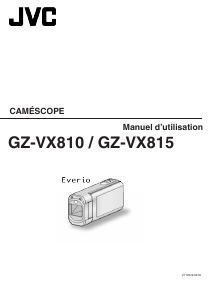 Mode d’emploi JVC GZ-VX815BEU Everio Caméscope