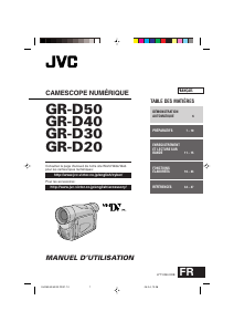 Mode d’emploi JVC GR-D20 Caméscope