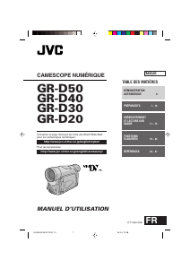 Mode d’emploi JVC GR-D40 Caméscope