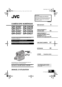 Mode d’emploi JVC GR-DX97 Caméscope
