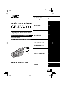 Mode d’emploi JVC GR-DV4000 Caméscope