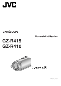 Mode d’emploi JVC GZ-R415 Everio Caméscope