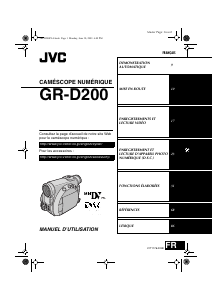 Mode d’emploi JVC GR-D200 Caméscope