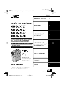 Mode d’emploi JVC GR-DX507 Caméscope