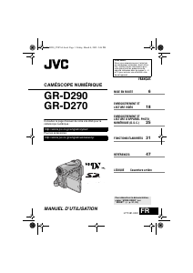 Mode d’emploi JVC GR-D270 Caméscope