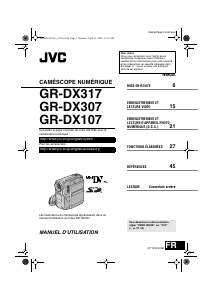 Mode d’emploi JVC GR-DX317 Caméscope