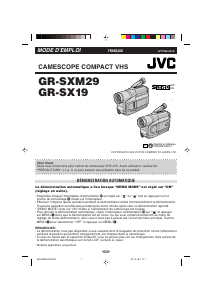 Mode d’emploi JVC GR-SX19 Caméscope