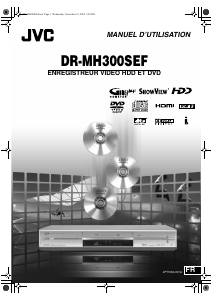 Mode d’emploi JVC DR-MH300SEF Lecteur DVD