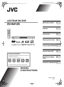 Mode d’emploi JVC XV-N412S Lecteur DVD