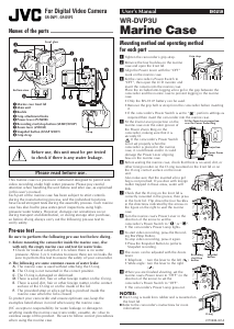 Manual de uso JVC WR-DVP3U Estuche para cámara subacuática