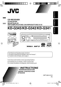 Manuale JVC KD-G343E Autoradio
