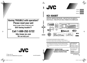 Manual JVC KD-X80BT Car Radio