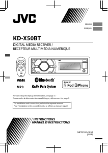 Handleiding JVC KD-X50BTE Autoradio