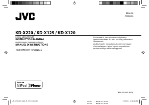 Manual JVC KD-X220 Car Radio