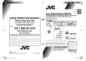 Manual de uso JVC KD-AHD79 Radio para coche