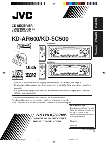 Manual JVC KD-SC500 Car Radio