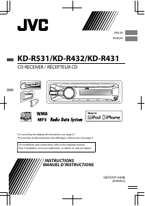 Mode d’emploi JVC KD-R531E Autoradio