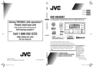 Manual de uso JVC KW-R800BT Radio para coche