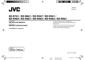 Manual JVC KD-R661E Car Radio