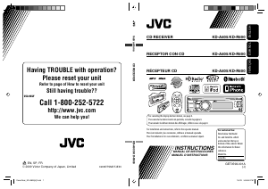 Manual de uso JVC KD-R800 Radio para coche