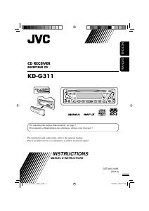 Manual JVC KD-G311 Car Radio