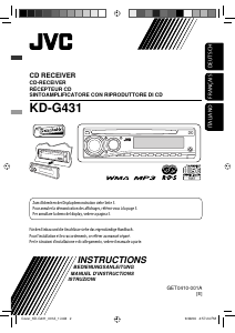 Mode d’emploi JVC KD-G431E Autoradio