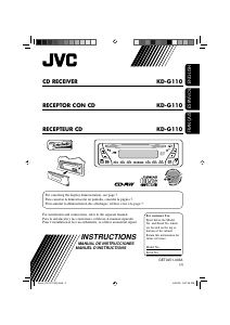 Mode d’emploi JVC KD-G110 Autoradio