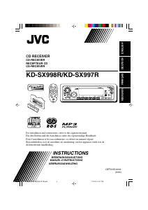 Mode d’emploi JVC KD-SX998R Autoradio