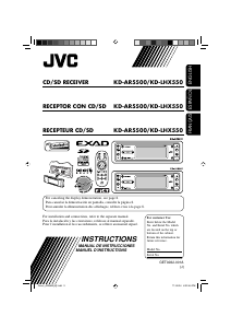 Mode d’emploi JVC KD-LHX550 Autoradio