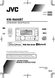 Mode d’emploi JVC KW-R600BT Autoradio