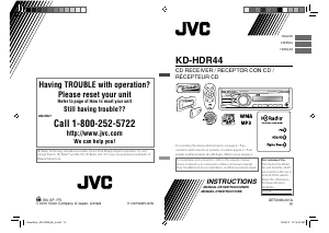 Manual de uso JVC KD-HDR44 Radio para coche