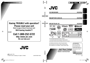 Mode d’emploi JVC KD-R900 Autoradio
