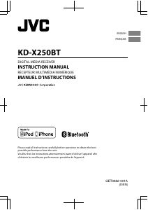 Mode d’emploi JVC KD-X250BTE Autoradio